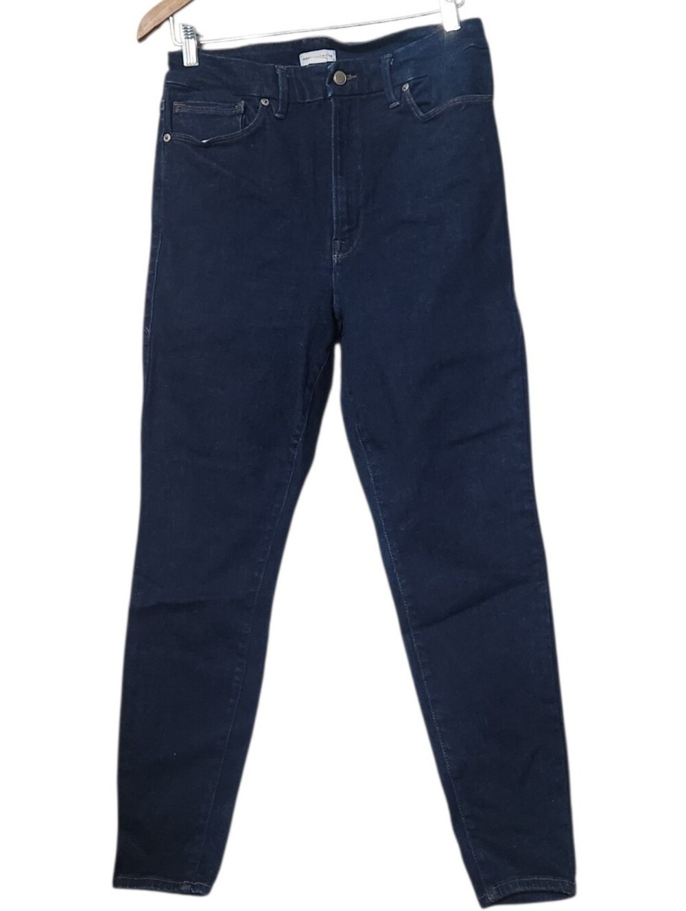 Good American Good Legs High Rise Skinny Jeans Dark Wash Stretch Jeans